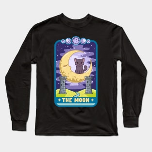 The Moon - Cute Kawaii Anime Tarot Card T-Shirt Long Sleeve T-Shirt